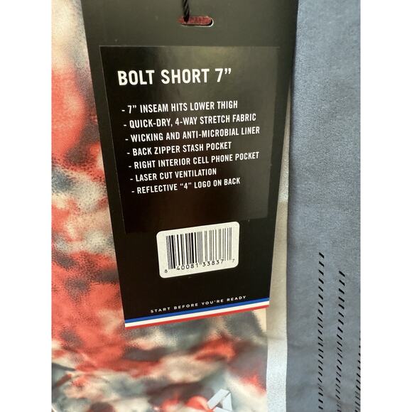 NWT Peloton 7" Bolt Short FOUR‎ LAPS X PELOTON Activewear Men’s Medium - Picture 9 of 11